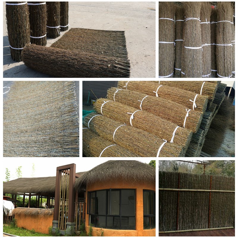 竹质庭院围栏装饰遮掩竹篱 民宿墙田园风格竹制花器 农家用竹篱围