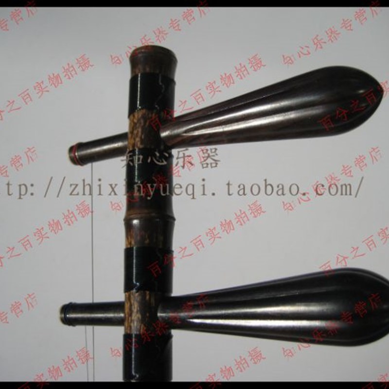 刘梦虎京胡专业黑檀轴老紫竹西皮二黄娃娃调包邮送琴包 京胡 乐器