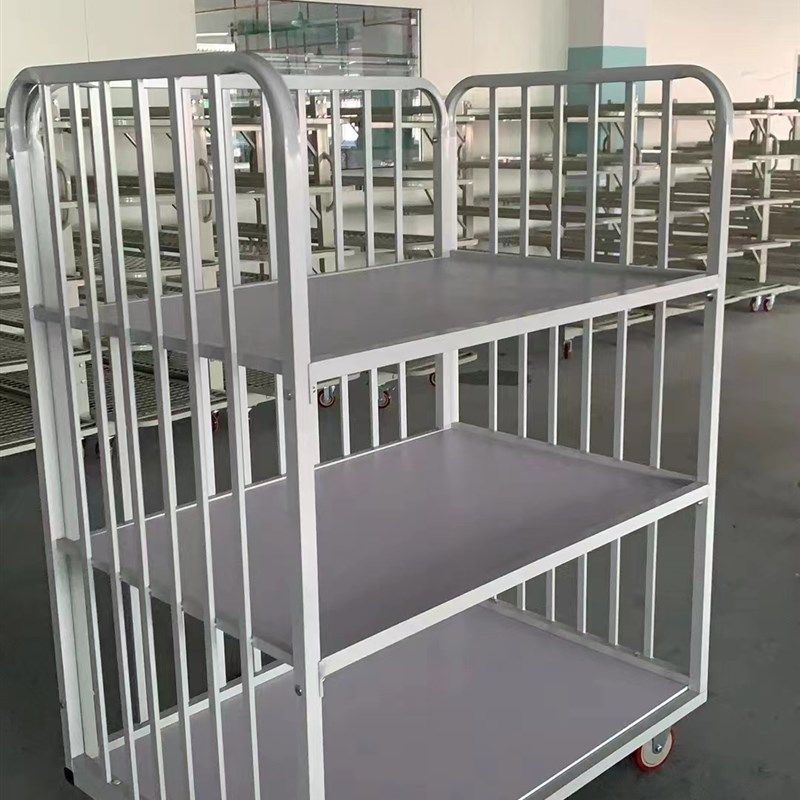 服装厂三层裁片车周转车松布车放布架成品推车物料围栏车厂家直销