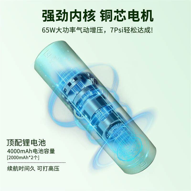 自动充气抽气打气机户外露营抽充两用桨板气垫床垫帐篷皮划艇气泵
