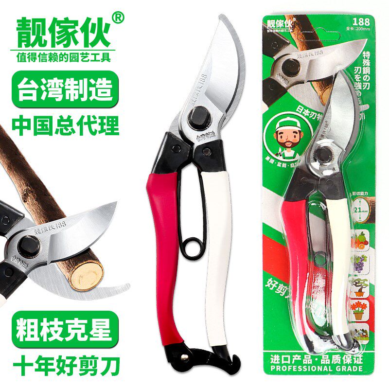台湾制造靓傢伙粗枝剪盆景果树剪园林工具柑橘盆栽剪枝剪刀修枝剪