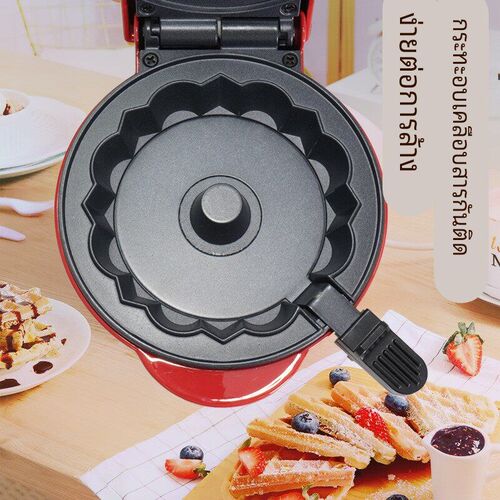 跨境蛋糕机烤面包机家用早餐机烘焙机器MINI BUNDT MAKER面包机