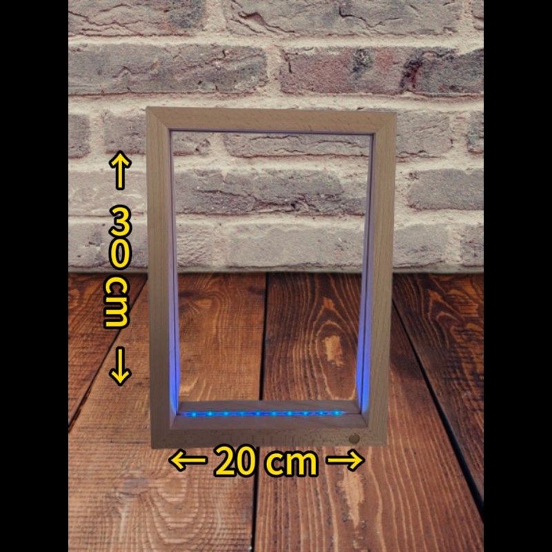 锤子画专用相框内可放20x30cm玻璃充电款七彩灯光相框A4专用图片