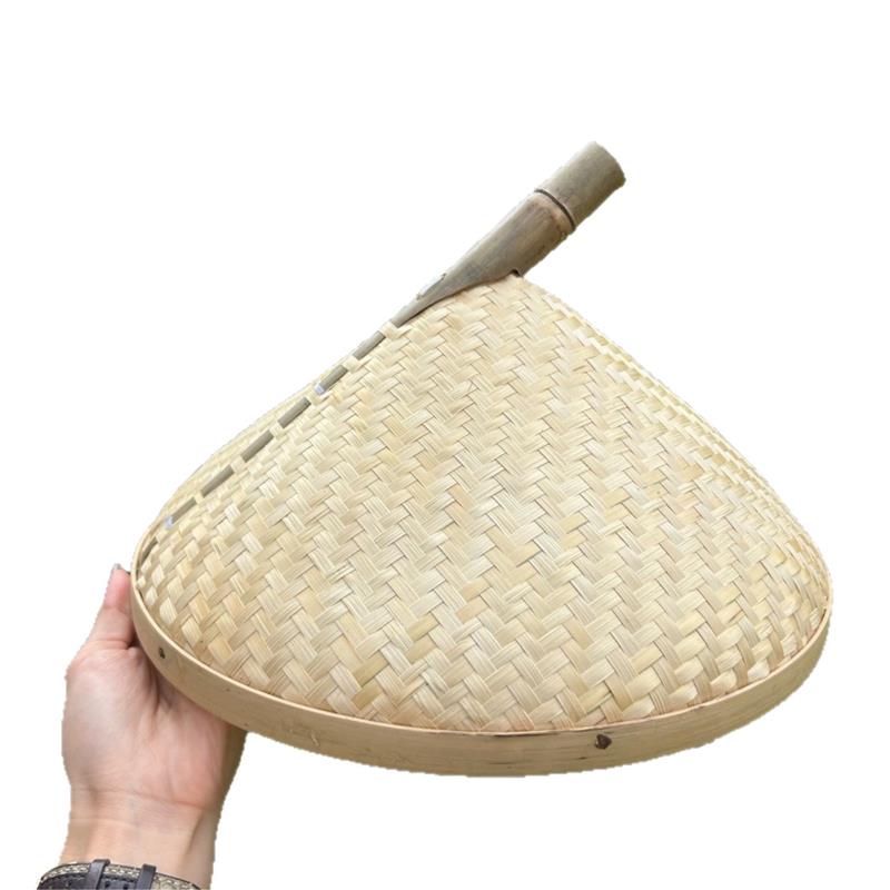 竹编锅盖特色菜罩子甲鱼盖子网红餐厅上桌盖子砂锅竹盖草帽盖装饰