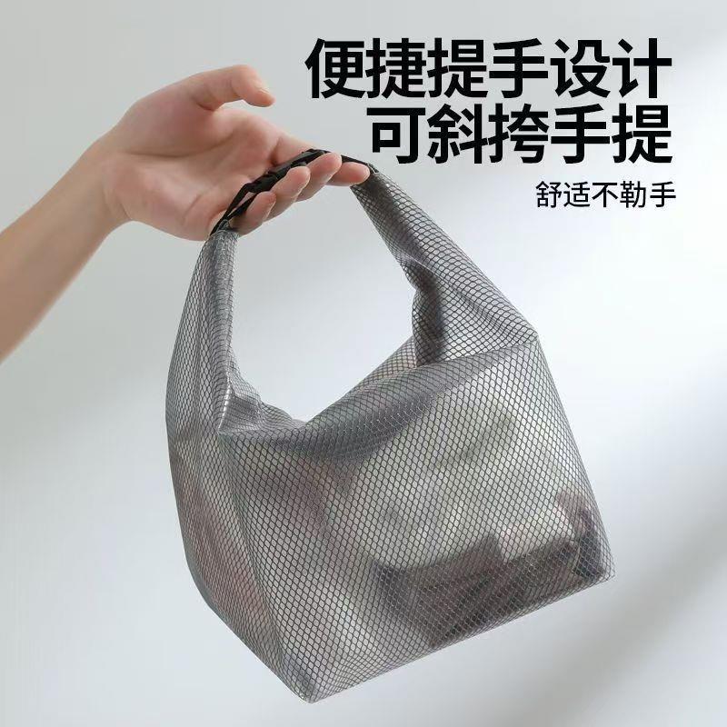 大容量防水收纳袋干湿分离游泳健身旅行洗漱包便携网格袋