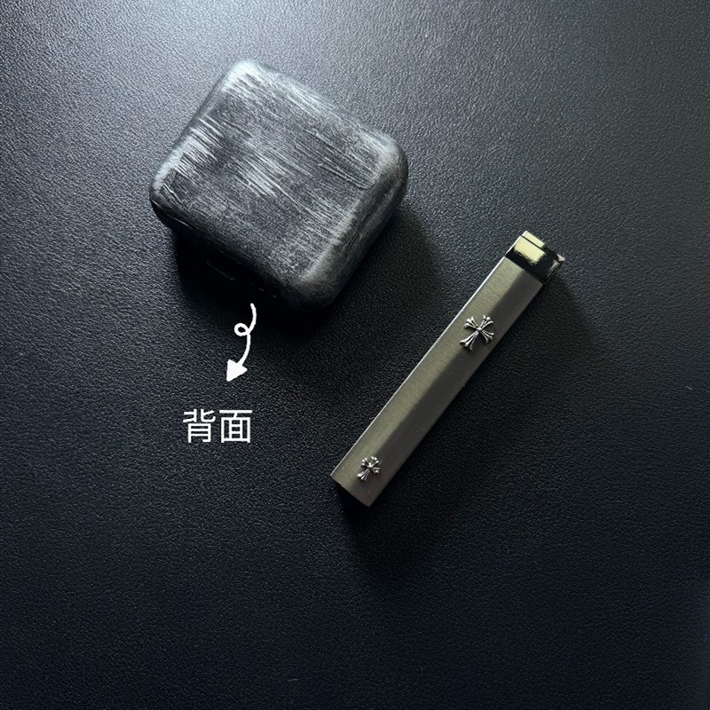 复古做旧克罗不锈钢烟灰缸家用便捷个性创意迷你口袋金属高级感
