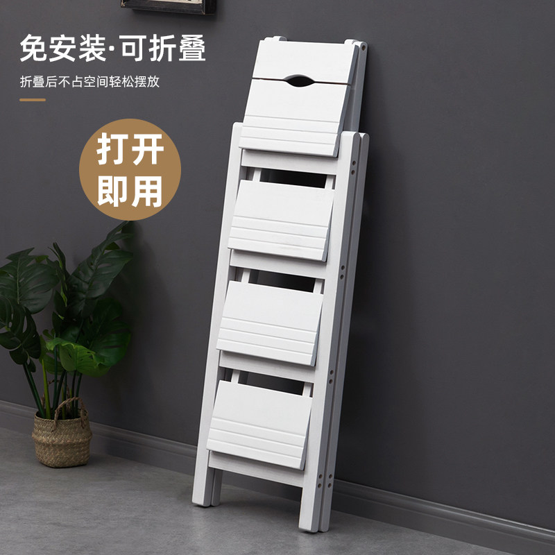 实木折叠梯椅家用梯子椅子两用梯凳室内多功能登高踏板楼梯
