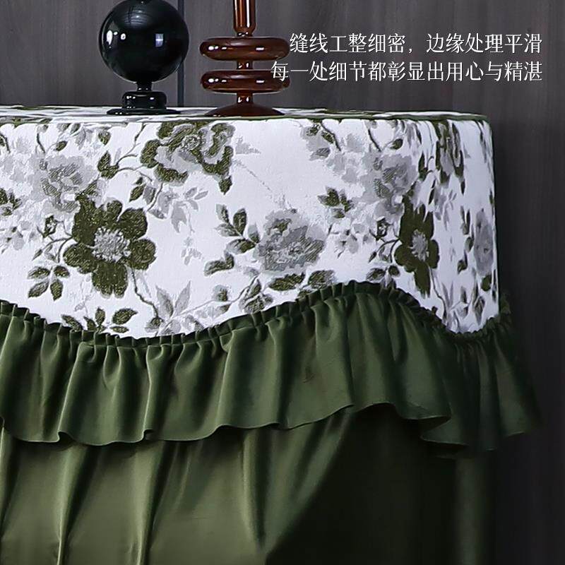 新款水墨高级感钢琴防尘罩高档轻奢钢琴盖布琴罩钢琴套半罩全罩套