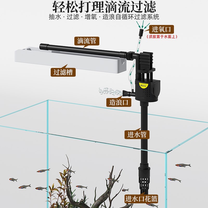 新款金鱼缸玻璃桌面水族箱客厅中小型家用带柜一体落地造景2025