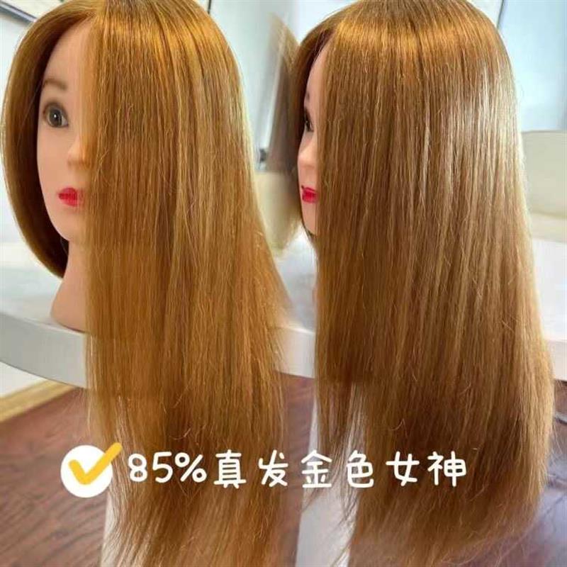 化妆师专用练习化妆有妆真发模特头美发专用美发师学徒练手