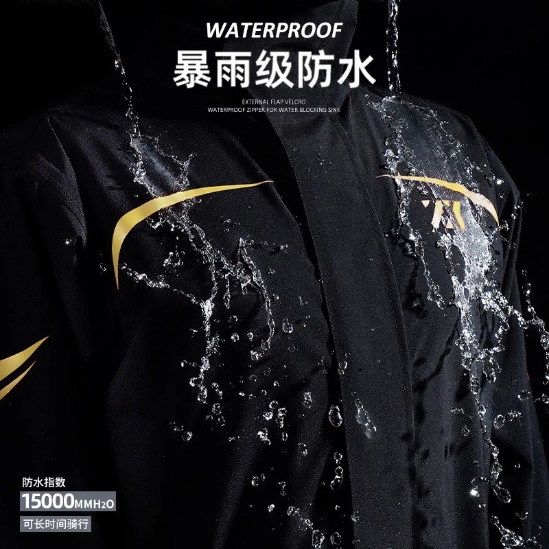 冬季加绒外卖骑手装备加厚雨衣防雨防寒服保暖代驾骑行服分体套装