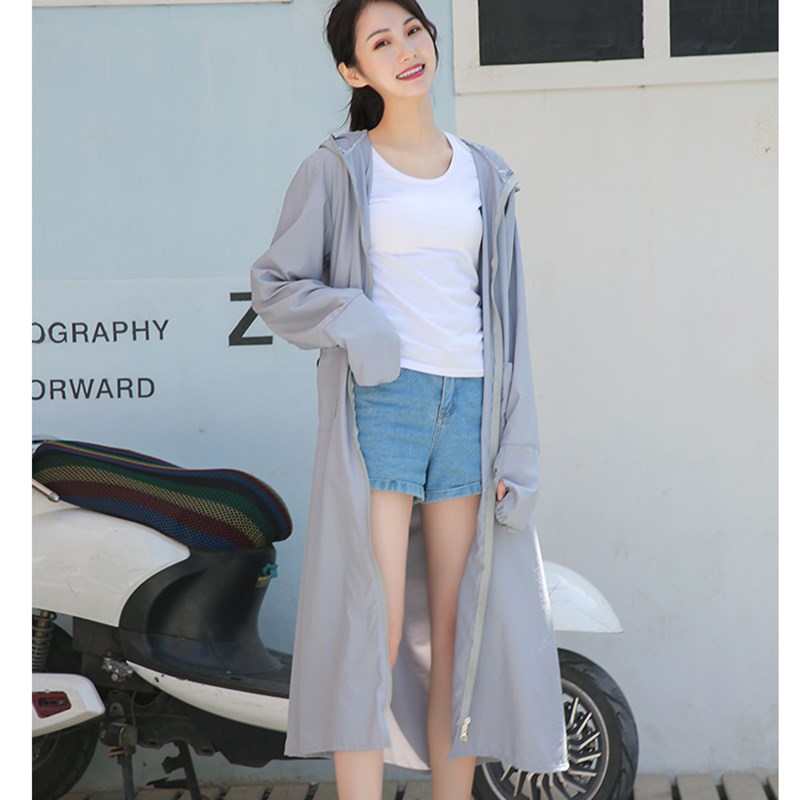 电动车防晒衣女电瓶车防晒骑车长款遮阳全身电动车摩托车挡风罩