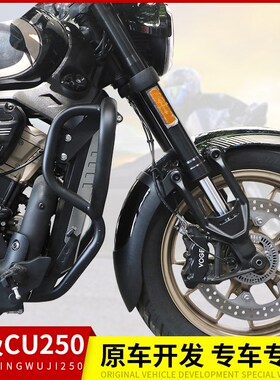 适用隆鑫无极CU250摩托车加长前挡泥LX250-22挡水板后泥瓦改装件