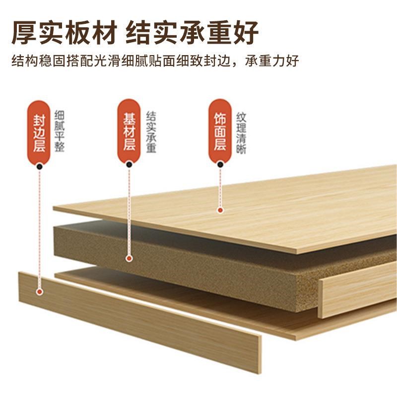 卧室床头柜简约现代白色收纳柜靠墙木制储物立柜家用床头收纳拉车