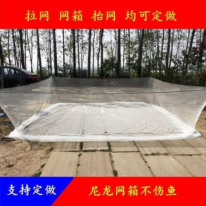尼龙网箱养殖网箱水产养殖水产隔离网箱养大鱼箱网不伤鱼暂存网箱