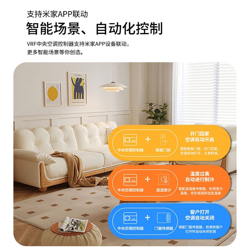 讴浮vrf中央空调控制器Uitra版智能远程温控器网关已接入米-家APP