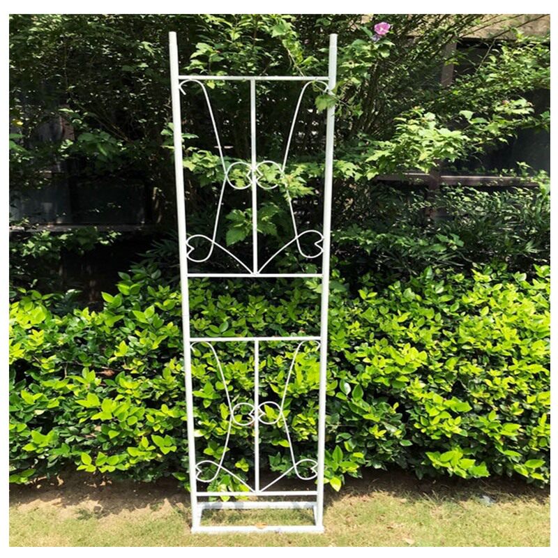 铁艺庭院栅栏月季花墙篱笆网爬藤架围栏网格蔷薇花铁线莲攀爬花架