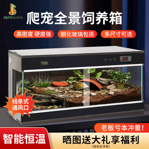 爬宠全景饲养箱pvc保温箱守宫鬃狮蜥蜴陆龟宠物恒温爬行动物专用