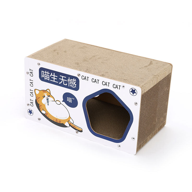 猫抓板猫窝一体纸箱耐抓不掉屑猫爪板耐抓超大号猫咪玩具磨爪用品