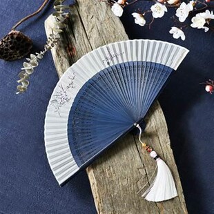 檀香扇代子全木折扇竹制质国古风仙气夏天便携风便携式可折叠古的