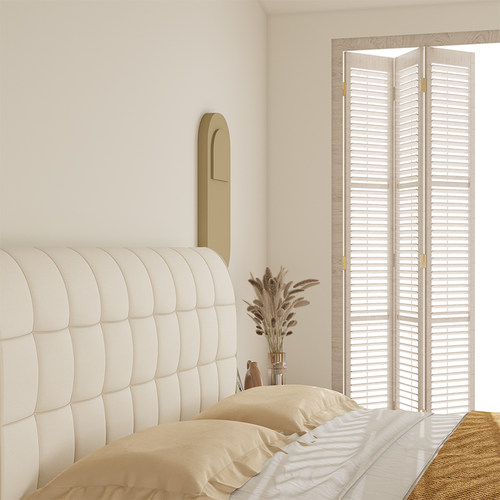 床头靠垫软包大靠背2022新款靠枕榻榻米床上靠背垫自粘床头板套罩