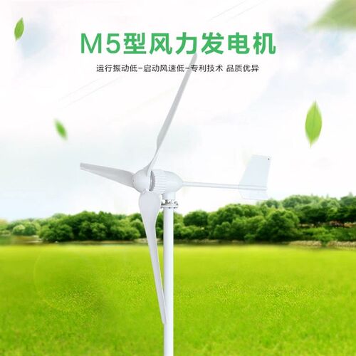1000W3000W家用小型水平轴永磁风力发电机24V48V220V户外牧区船用