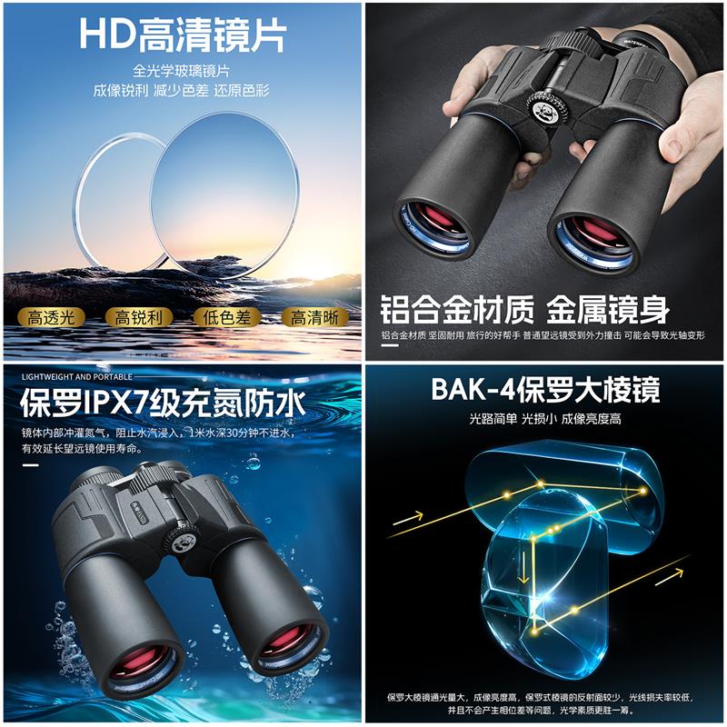 熊猫进晟双筒望远镜高倍高清专业级日夜两用观鸟寻蜂旅行观景专用