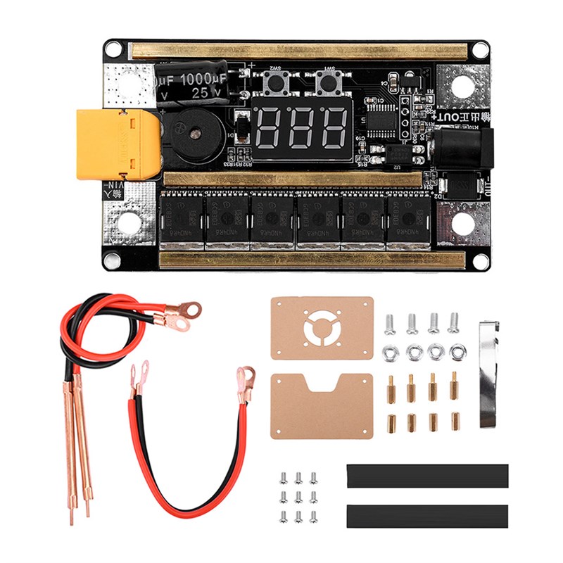 12V 99档点焊机 DIY套件 手持式便携18650手机锂电池点焊机控制板