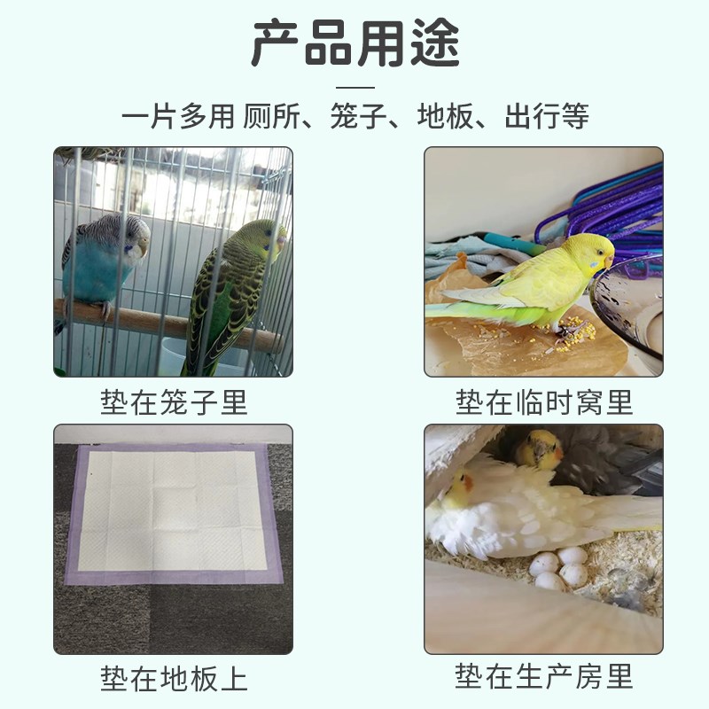 鹦鹉尿垫一次性鸟笼垫纸片宠物鸟专用尿不湿隔尿清理接粪便屎垫布