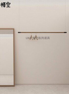 服装店展示架服装吊架挂衣架女装店衣服架悬挂架服装架黑色陈列架