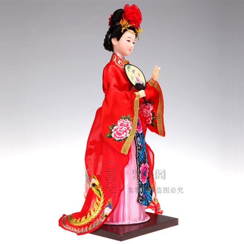 中国风北京绢人娃娃人偶摆件家居装饰品中国风礼品手工制作工艺礼