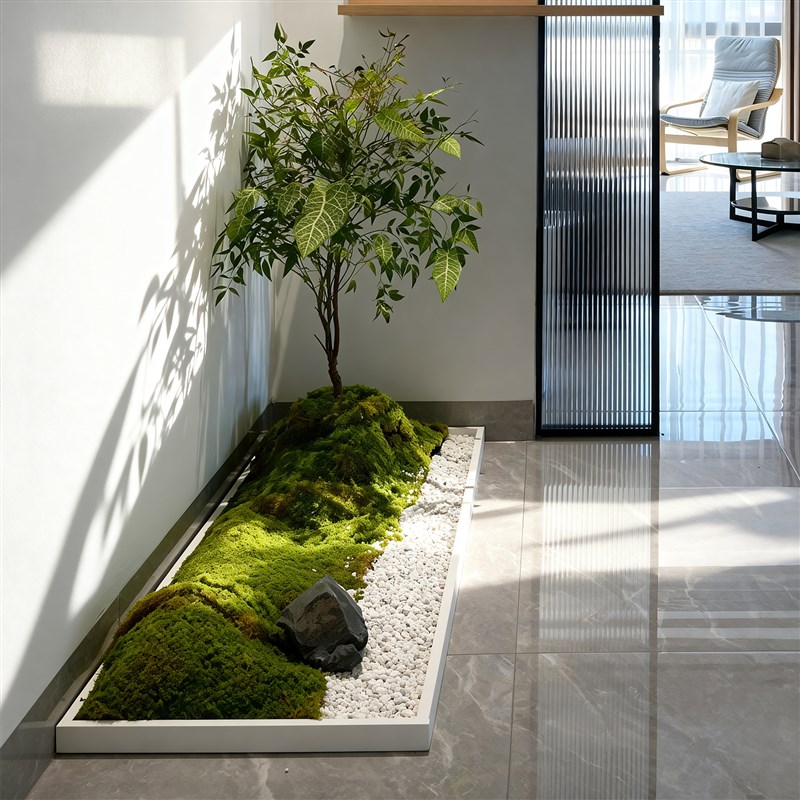 铁艺微景观造景桌面花盆绿植苔藓托盘室内花箱不锈钢花槽沙盘底盆
