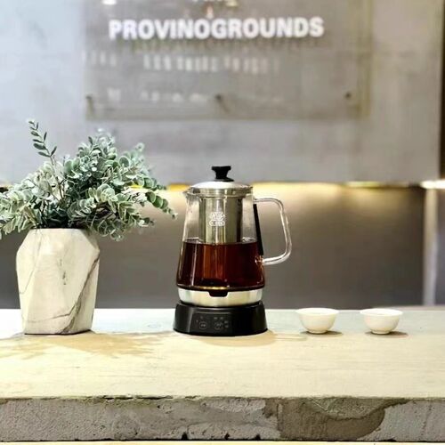 吉谷烧水壶TA007专用泡茶蒸茶双用变频恒温玻璃养生壶1.1升