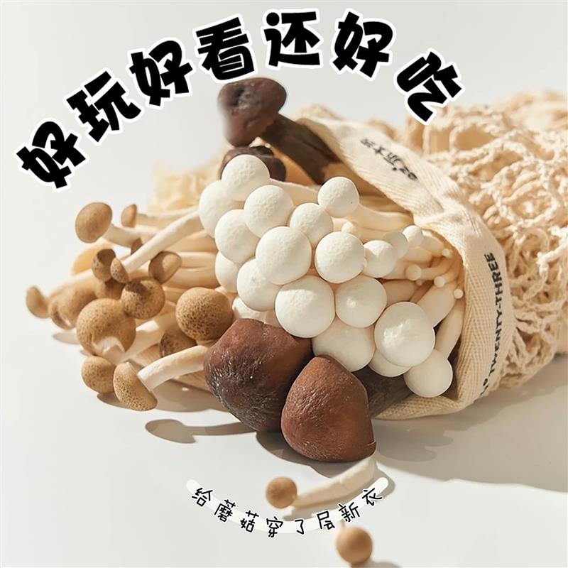 蘑菇种植包儿童种植蘑菇小盆栽学校桌面趣味神奇植物家庭菌菇菌包