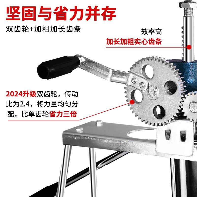 商用饸饹机压面机手动河捞机河洛机器家用小型面条机不锈钢手摇