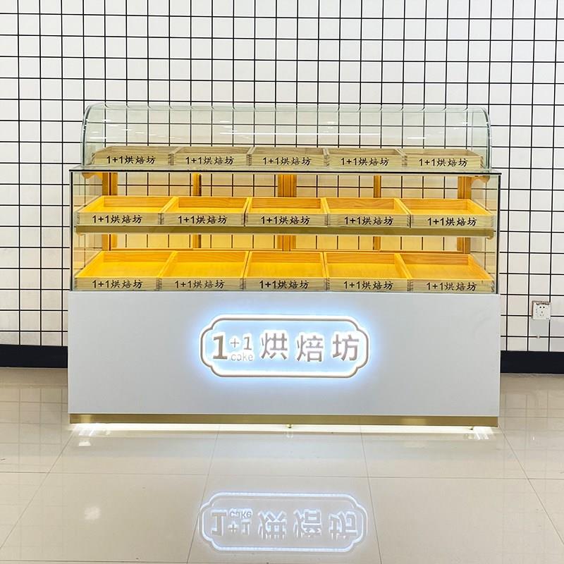 面包柜展示柜糕点玻璃柜桃酥柜蛋糕店商用玻璃点心边柜烘焙边岛柜
