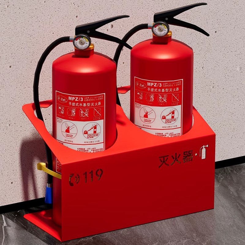 简约灭火器箱商铺用不锈钢装饰遮挡板2只装消防栓箱子支架子定制