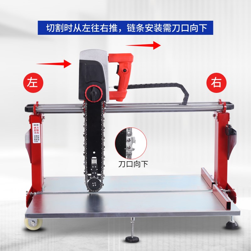 名匠电动无刷切砖机轻质砖小型可携式激光辅助切割机外墙隔热泡沫
