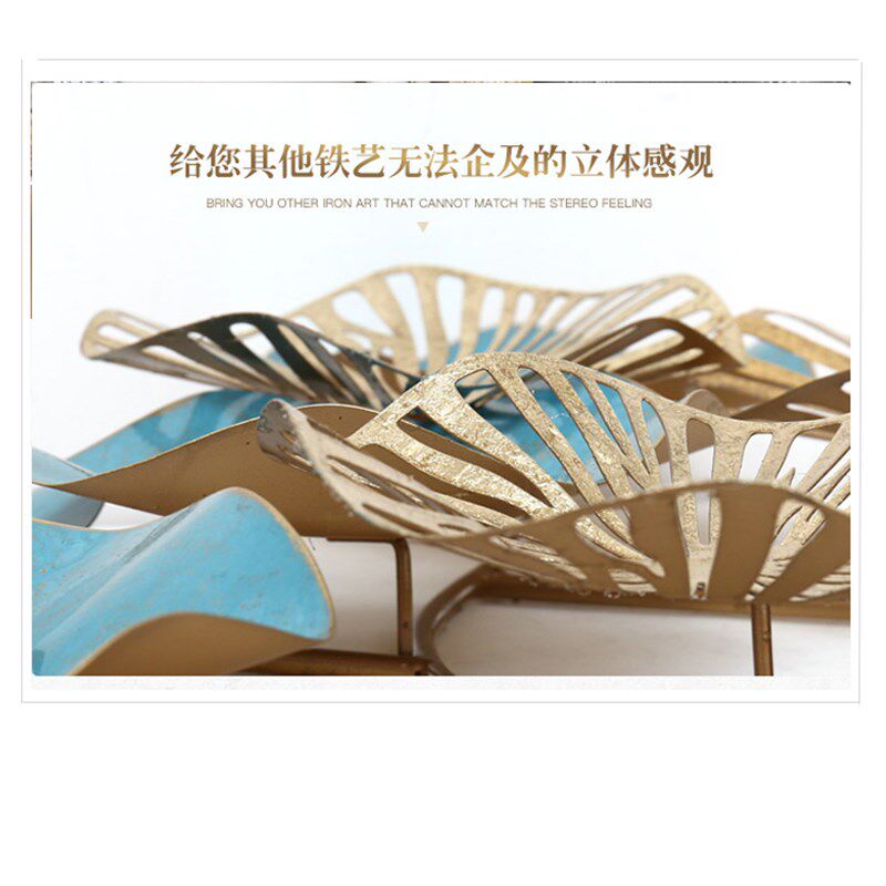 新欧式墙饰 玄关墙壁挂件客厅创意铁艺壁饰电视背景墙金属装饰品