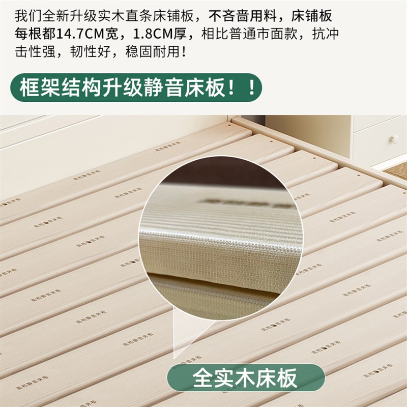 加宽乘两米二胡桃木床1米8双人床架2米x2米2大床2米x220全实木床