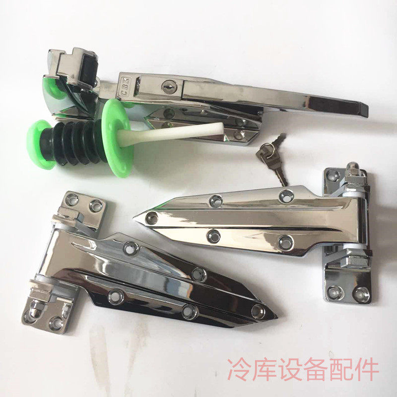 冷库门1178安全门锁拉手锌合金1460合页铰链烘烤箱门锁整套门配件