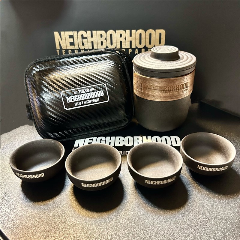 包邮nbhd陶瓷茶具套装户外露营便携功夫茶一壶四杯收纳包粗陶厚实