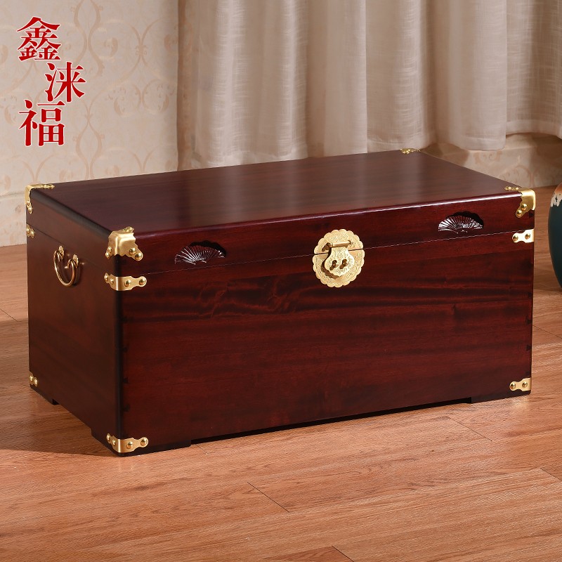 香樟木箱子全实木平板字画收藏箱婚嫁箱结婚箱子储物箱樟木盒
