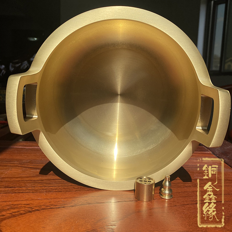 纯铜香炉全铜三足超大号香薰供佛仙家拜神佛具家用供奉佛堂上插香