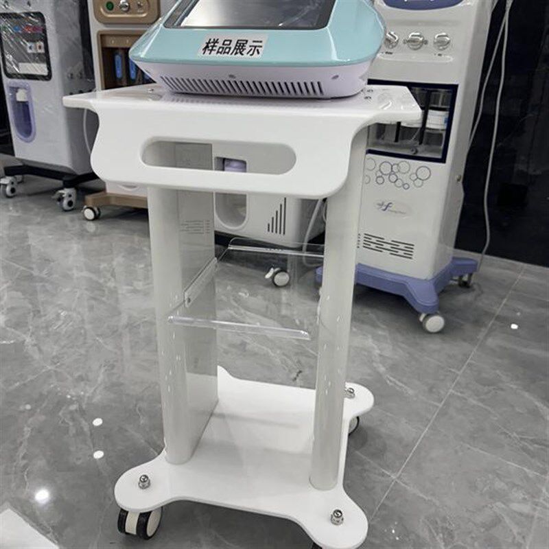 美容院高档仪器推车亚克力置物架小气泡皮肤管理机器架子底座推车