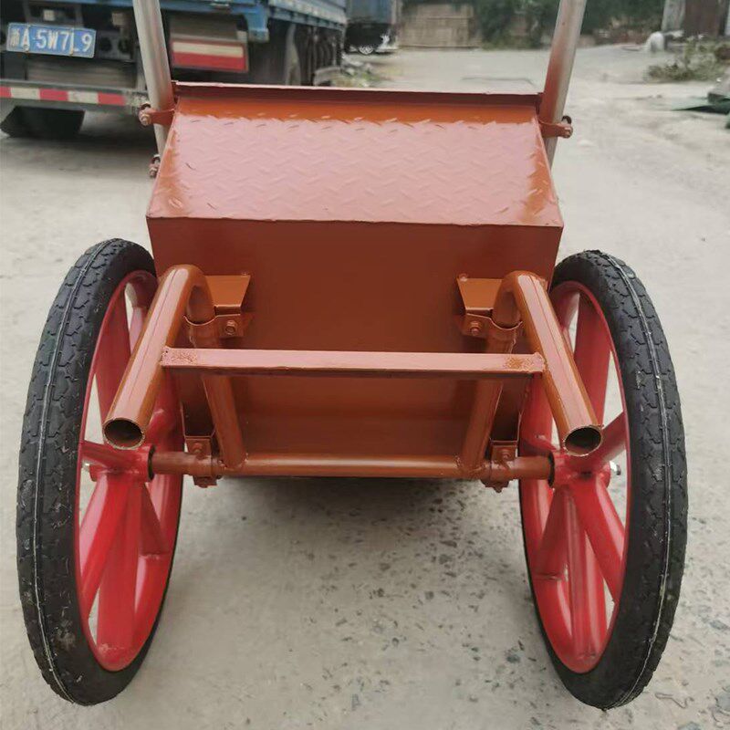 工地小推车建筑家用垃圾拉货灰斗车轮胎翻斗车劳动两轮手推搬运车