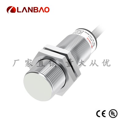上海兰宝LR18XBF08DNOY远距离电感传感器8mmNPN 金属圆柱接近开关