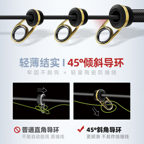 碳素超轻矶钓竿 远投竿滑漂竿 大导环钓竿全套装