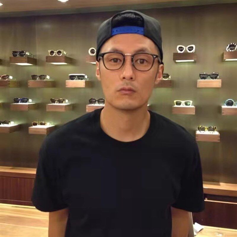 手工日系 YP中金余文乐同款配近视眼镜框镜架男复古STACY大脸板材