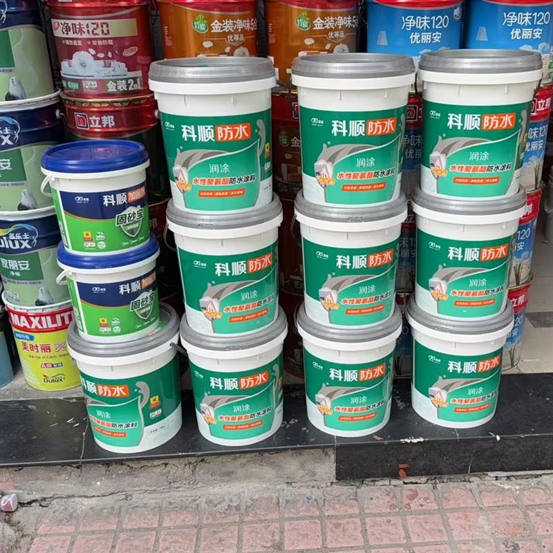 科顺润涂水性聚氨酯防水涂料18公斤可外露耐高温室外防晒防漏抗裂
